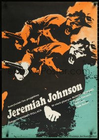 9z0985 JEREMIAH JOHNSON Polish 23x33 1974 different Neugebauer art of Robert Redford, Sydney Pollack