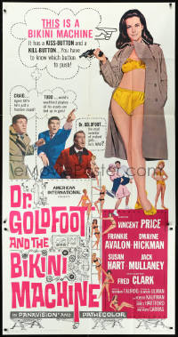 1a1698 DR. GOLDFOOT & THE BIKINI MACHINE 3sh 1965 Vincent Price, sexy ladies w/kiss & kill buttons!