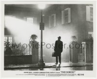 1a1496 EXORCIST 8x10 still 1974 William Friedkin, classic silhouette image of Max Von Sydow!