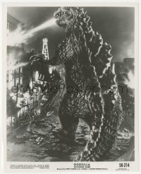 1a1510 GODZILLA 8.25x10 still 1956 great FX image of the famous rubbery monster breathing fire!