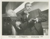 1a1519 GOLDFINGER 8x10.25 still 1964 Sean Connery as James Bond wrestling gun from Gert Frobe's hand!