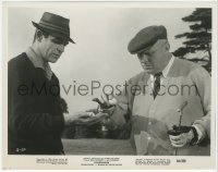 1a1515 GOLDFINGER 8x10 still 1964 Sean Connery as James Bond & Gert Froebe find switched golf ball!