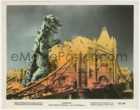 1a1520 GORGO color 8x10.25 still 1961 great close up of the giant monster destroying London Bridge!