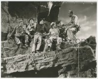 1a1541 LOST CONTINENT 7.5x9.25 still 1951 great image of Romero & top stars climbing mountain ledge!