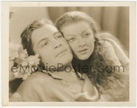 1a1544 MASK OF FU MANCHU 8x10.25 still 1932 best close up of Asian Myrna Loy & Charles Starrett!