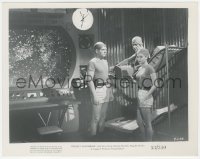 1a1555 PROJECT MOONBASE 8x10.25 still 1953 Robert Heinlein, crew in wacky outfits in spaceship!