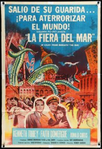 1a0460 IT CAME FROM BENEATH THE SEA Argentinean 1955 Ray Harryhausen, tidal wave of terror, ultra rare!