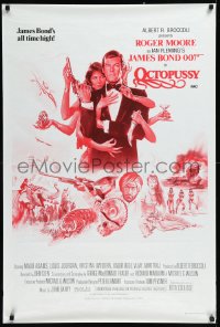 1a2350 OCTOPUSSY Aust 1sh 1983 Goozee art of sexy Maud Adams & Moore as James Bond 007!