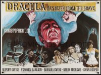 1a2186 DRACULA HAS RISEN FROM THE GRAVE British quad 1969 Hammer, Chantrell art of Christopher Lee!