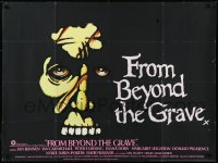 1a2192 FROM BEYOND THE GRAVE British quad 1975 cool different art of monster's face, ultra rare!