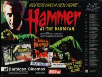 1a2194 HAMMER AT THE BARBICAN British quad 1996 horror classics, vampire Chris Lee, The Mummy!