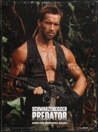 1a1851 PREDATOR 21x28 commercial poster 1987 Schwarzenegger sci-fi, soon the hunt will begin!