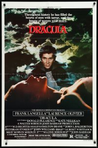 1a1156 DRACULA style B 1sh 1979 Bram Stoker, vampire Frank Langella & c/u of sexy Jan Francis!