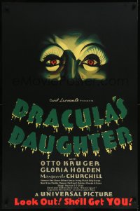 1a2312 DRACULA'S DAUGHTER S2 poster 2000 Gloria Holden in title role, great close-up art!