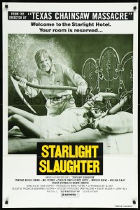 1a1164 EATEN ALIVE 1sh 1977 Tobe Hooper, wild image of sexy bound girl on bed, Starlight Slaughter!