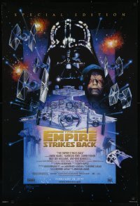 1a2477 EMPIRE STRIKES BACK style C advance DS 1sh R1997 George Lucas, montage art by Drew Struzan!