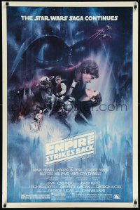 1a2478 EMPIRE STRIKES BACK studio style 1sh 1980 classic Gone With The Wind style art by Roger Kastel!