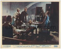 1a1435 DR. NO color English FOH LC 1963 Sean Connery as James Bond held at gunpoint by Wiseman!