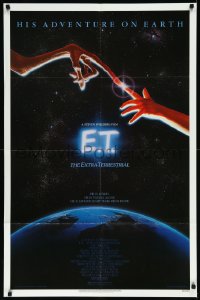 1a1162 E.T. THE EXTRA TERRESTRIAL studio style 1sh 1982 Steven Spielberg classic, John Alvin art!