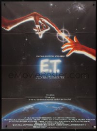 1a0296 E.T. THE EXTRA TERRESTRIAL French 1p 1982 Steven Spielberg, fingers touching by John Alvin!