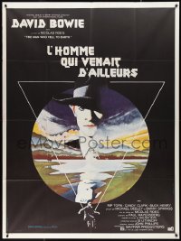 1a0354 MAN WHO FELL TO EARTH French 1p 1976 Nicolas Roeg, best art of David Bowie by Vic Fair!