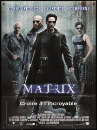 1a0355 MATRIX French 1p 1999 Keanu Reeves, Carrie-Anne Moss, Fishburne, Wachowski's classic!