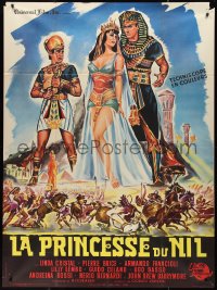 1a0370 PHARAOHS' WOMAN French 1p 1961 La donna dei faraoni, art of sexy Linda Cristal in the title role!