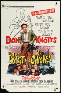 1a1211 GHOST & MR. CHICKEN 1sh 1966 Don Knotts, you'll be scared til you laugh yourself silly!