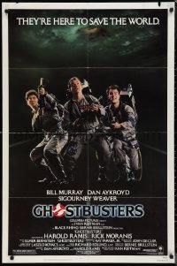 1a1212 GHOSTBUSTERS 1sh 1984 Bill Murray, Dan Aykroyd & Harold Ramis here to save the world!