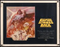 1a2101 EMPIRE STRIKES BACK 1/2sh R1981 George Lucas sci-fi classic, cool artwork by Tom Jung!