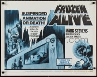 1a2110 FROZEN ALIVE 1/2sh 1966 cool German sci-fi/horror, suspended animation or death!