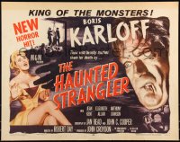 1a2117 HAUNTED STRANGLER style A 1/2sh 1958 Boris Karloff marked their death by their wild beauty!