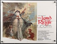 1a2133 LORD OF THE RINGS 1/2sh 1978 Ralph Bakshi cartoon, classic J.R.R. Tolkien novel, Jung art!