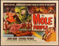 1a2135 MOLE PEOPLE style A 1/2sh 1956 great Joseph Smith art of subterranean monster & sexy girl!