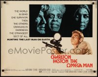 1a2143 OMEGA MAN 1/2sh 1971 Charlton Heston is the last man alive & he's not alone, I Am Legend!