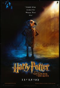 1a2512 HARRY POTTER & THE CHAMBER OF SECRETS teaser DS 1sh 2002 Dobby has come to warn you!