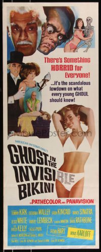 1a1772 GHOST IN THE INVISIBLE BIKINI insert 1966 Boris Karloff + sexy girls & wacky horror images!