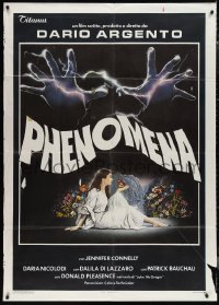 1a0471 PHENOMENA Italian 1p 1985 Dario Argento, best art of Jennifer Connelly by Sciotti!