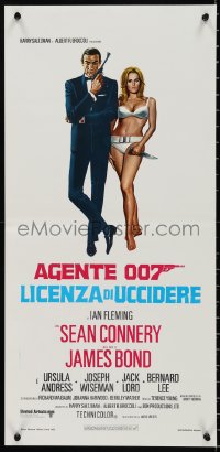 1a1720 DR. NO Italian locandina R1971 Sean Connery as James Bond & sexy Ursula Andress in bikini!