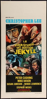 1a1822 I, MONSTER Italian locandina 1973 Christopher Lee, Cushing, Dr. Jekyll & Mr. Hyde, different!