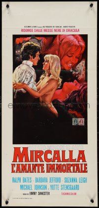 1a1725 LUST FOR A VAMPIRE Italian locandina 1972 Ralph Bates, Suzanna Leigh, different montage art!