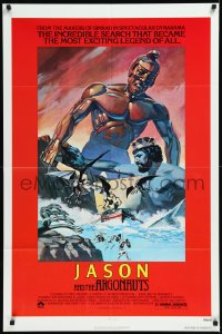 1a1259 JASON & THE ARGONAUTS 1sh R1978 special fx by Ray Harryhausen, Meyer cool art of Talos!