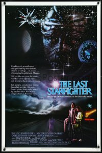 1a2559 LAST STARFIGHTER 1sh 1984 Lance Guest, great sci-fi art by Charles de Mar!