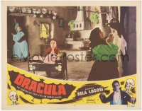 1a0789 DRACULA LC #7 R1951 women inside room praying to be protected from the vampires, Realart!