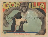 1a0813 GORILLA LC 1927 best scene with fake ape carrying Alice Day, great border art, ultra rare!