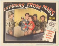 1a0824 INVADERS FROM MARS LC #8 1953 Arthur Franz holding Helena Carter w/ Morris Ankrum & soldiers!