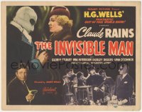 1a0728 INVISIBLE MAN TC R1947 James Whale classic, H.G. Wells, Claude Rains in & out of bandages!