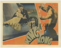 1a0834 KING KONG LC 1933 Fay Wray & Bruce Cabot on the Empire State Building at film's climax, rare!