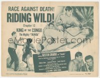 1a0730 KING OF THE CONGO chapter 12 TC 1952 Buster Crabbe as The Mighty Thunda, Riding Wild!