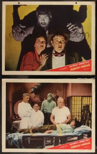 1a1037 MASTER MINDS 2 LCs 1949 Bowery Boys, Leo Gorcey, Huntz Hall, Glenn Strange as The Monster!